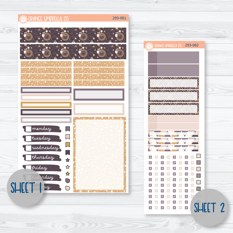 New Year's Compact Vertical Planner Kit Stickers for Erin Condren | 293-081