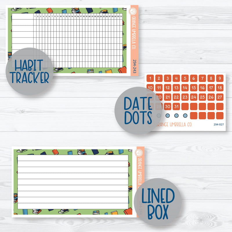 I'm Booked | Reading A5 EC Monthly & Dashboard Planner Kit Stickers | 294-241