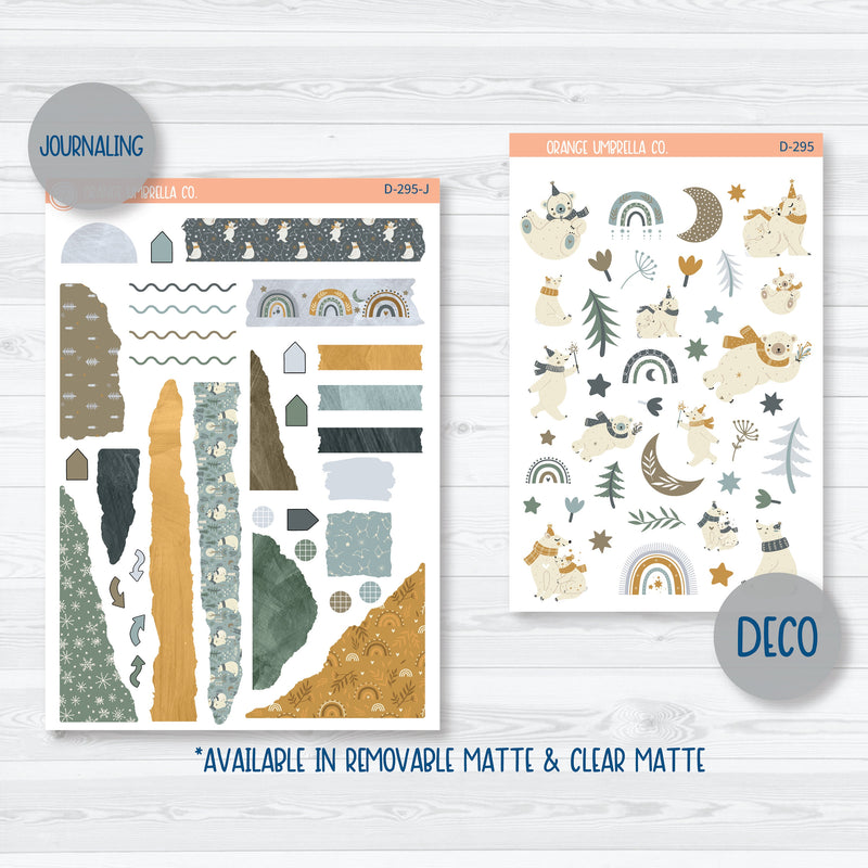 Arctic Circle | Winter Kit Deco Journaling Planner Stickers | D-295