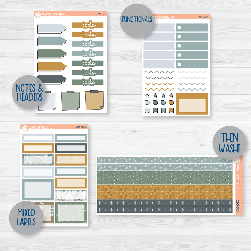 Arctic Circle | Winter Weekly Add-On Planner Kit Stickers | 295-012