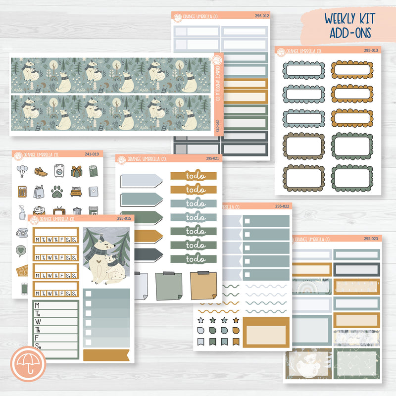 Arctic Circle | Winter Weekly Add-On Planner Kit Stickers | 295-012