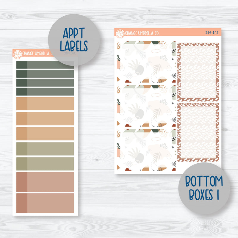 Tranquil | Botanical A5 Plum Daily Planner Kit Stickers | 296-141