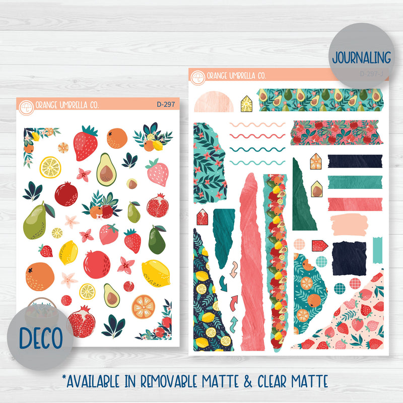 Fruit Basket | Weekly Planner Kit Stickers | 297-001