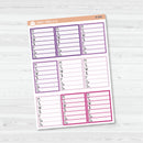 Side Bar Weekly Tracker Planner Stickers | F16 | B-678-B-681
