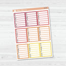 Side Bar Weekly Tracker Planner Stickers | F16 | B-678-B-681