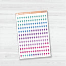Birthday Balloon Date Dots | 5 Months Planner Stickers | B-686
