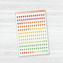 Birthday Balloon Date Dots | Clear Matte | 5 Months Planner Stickers | B-686-CM