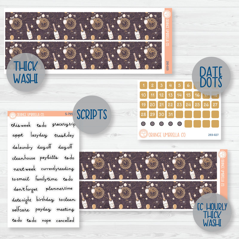 New Year's Weekly Add-On Planner Kit Stickers | 293-012