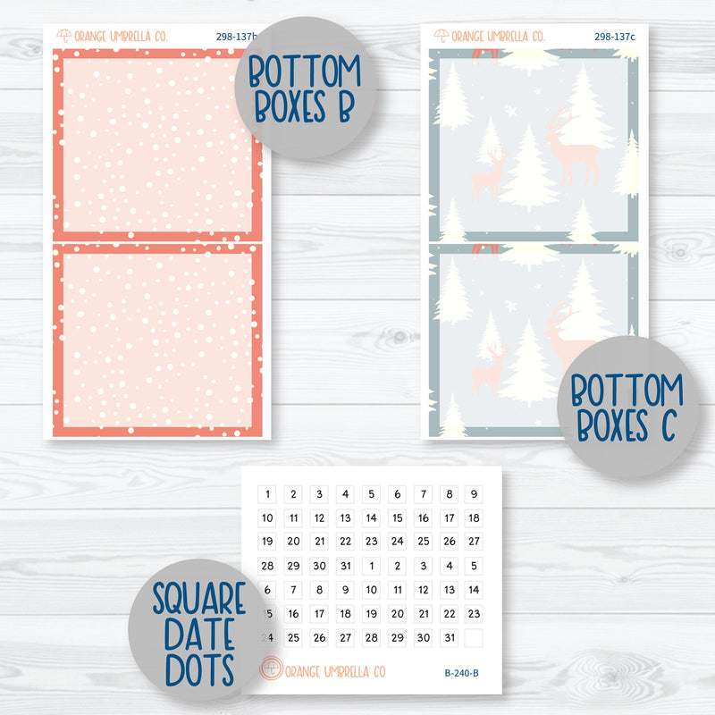 Yes Deer | Winter 7x9 Daily Duo Planner Kit Stickers | 298-131