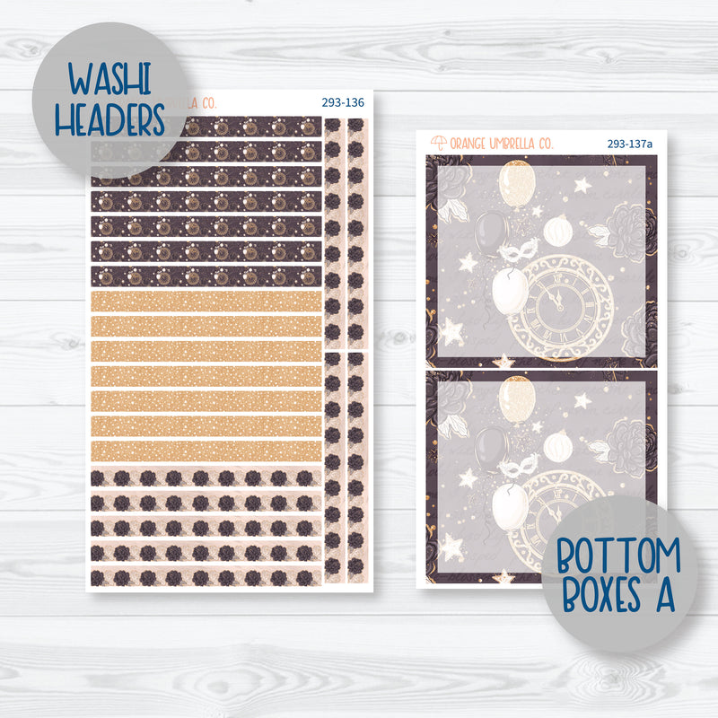 New Year's 7x9 Daily Duo Planner Kit Stickers | 293-131