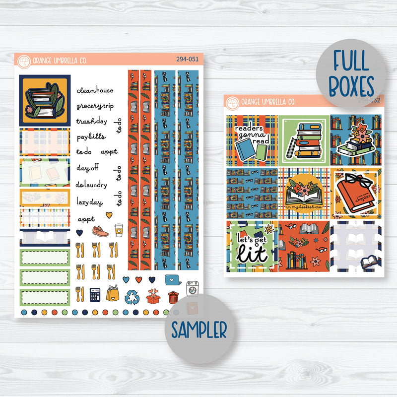 I'm Booked | Reading Hobonichi Cousin Planner Kit Stickers | 294-051