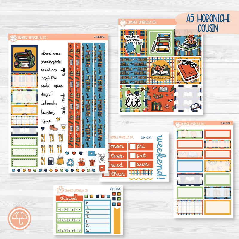 I'm Booked | Reading Hobonichi Cousin Planner Kit Stickers | 294-051
