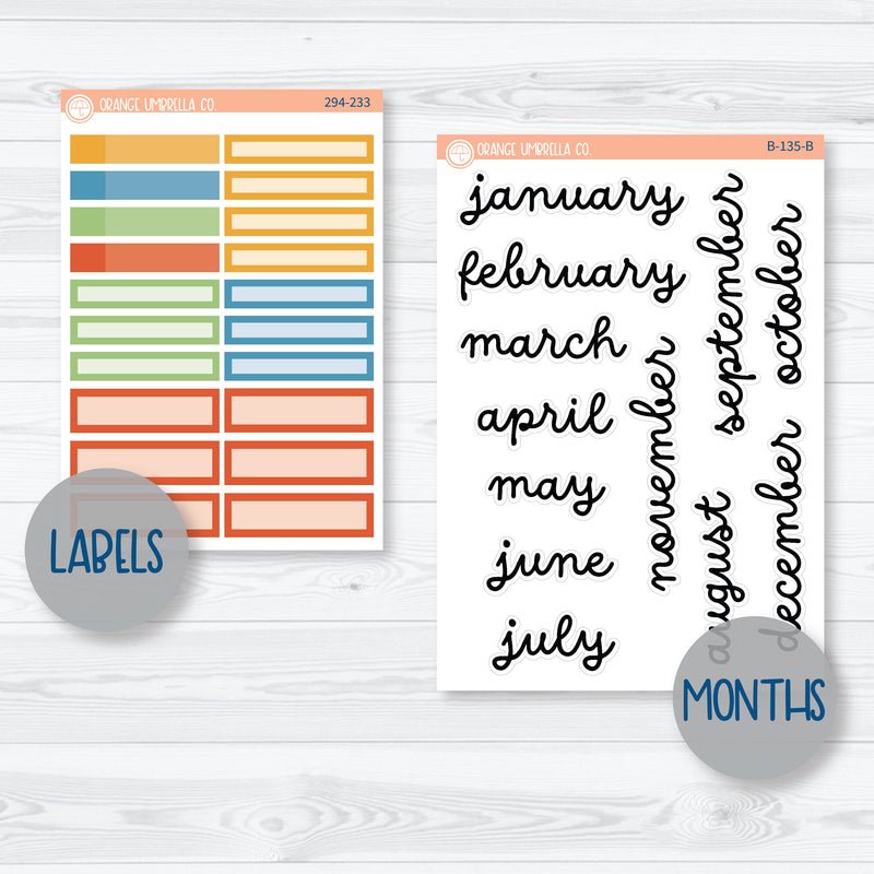 I'm Booked | Reading 8.5x11 Plum Monthly Planner Kit Stickers | 294-231