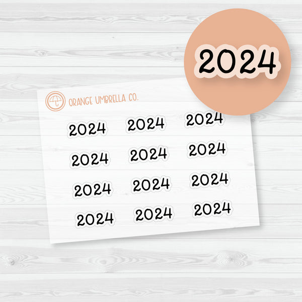 2024 Year - A5 Plum Monthly Script Planner Stickers | Clear Matte F16 Script | B-627-BCM