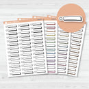 Check List Hand Doodled Label Planner Stickers | L-492