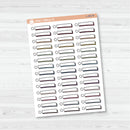 Check List Hand Doodled Label Planner Stickers | L-492