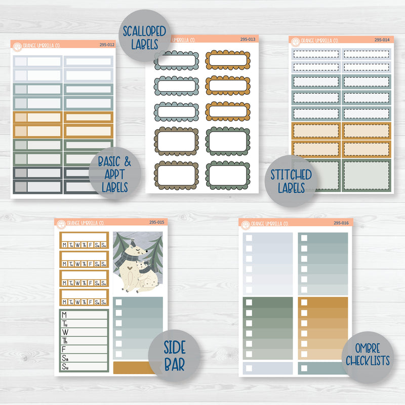 Arctic Circle | Winter Weekly Add-On Planner Kit Stickers | 295-012