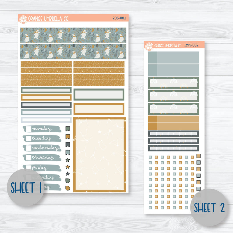 Arctic Circle | Winter Compact Vertical Planner Kit Stickers for Erin Condren | 295-081