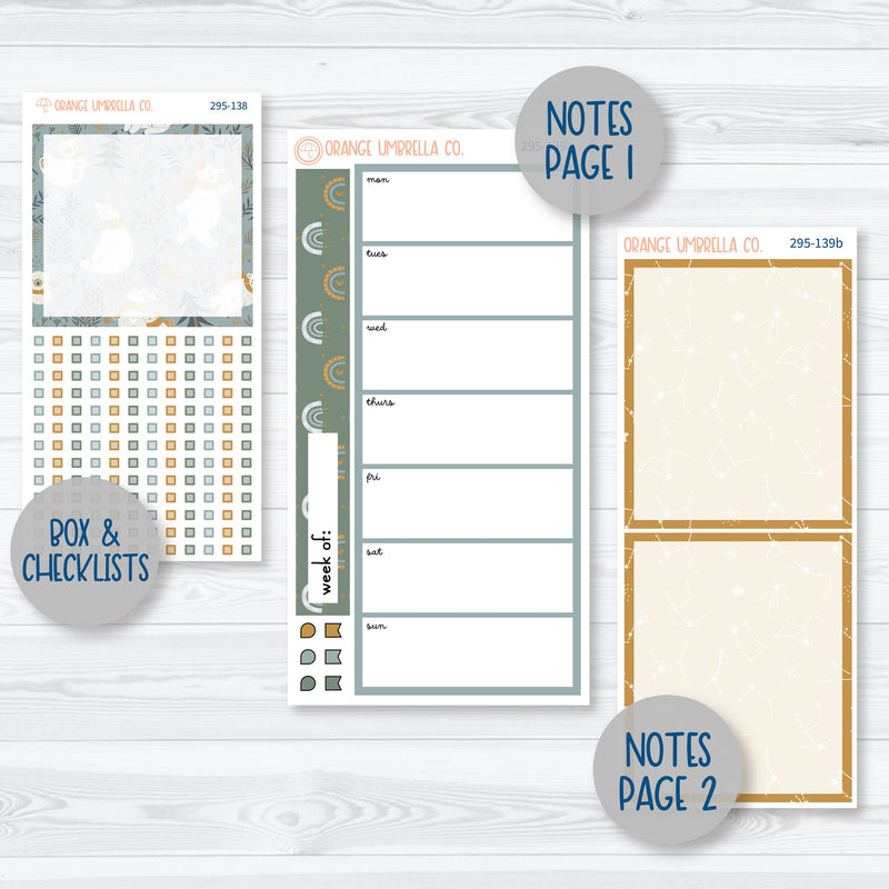 Arctic Circle | Winter 7x9 Daily Duo Planner Kit Stickers | 295-131