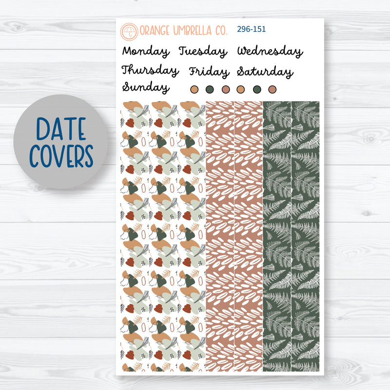 Tranquility | Botanical 7x9 Plum Daily Planner Kit Stickers | 296-151