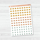 Yearly Themed Date Dots | 3 Months Holiday Planner Stickers | B-689-692