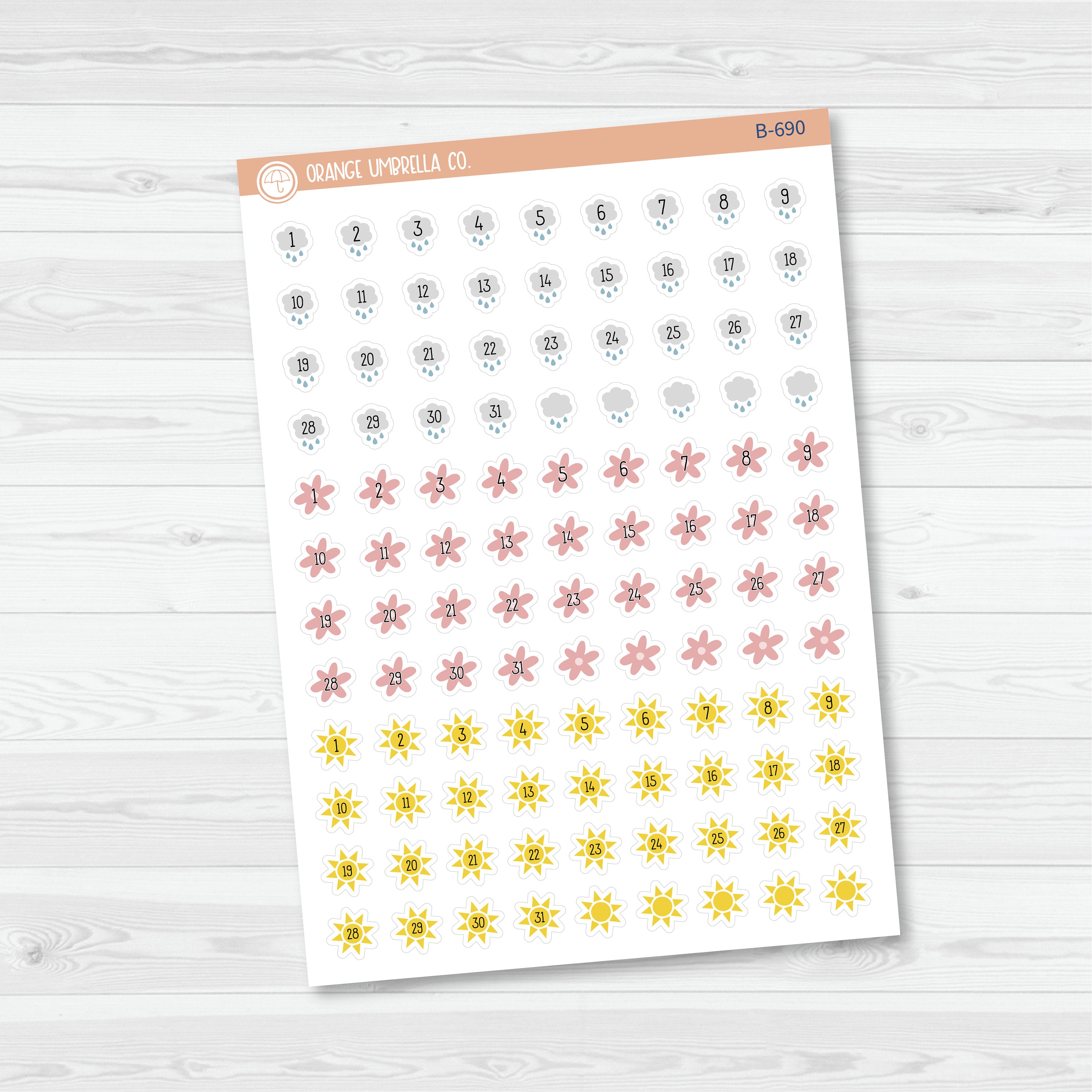Yearly Themed Date Dots | 3 Months Holiday Planner Stickers | B-689-692