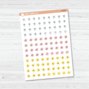 Yearly Themed Date Dots | 3 Months Holiday Planner Stickers | B-689-692