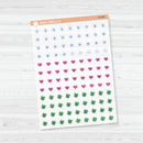 Yearly Themed Date Dots | 3 Months Holiday | Clear Matte Planner Stickers | B-689-692-CM