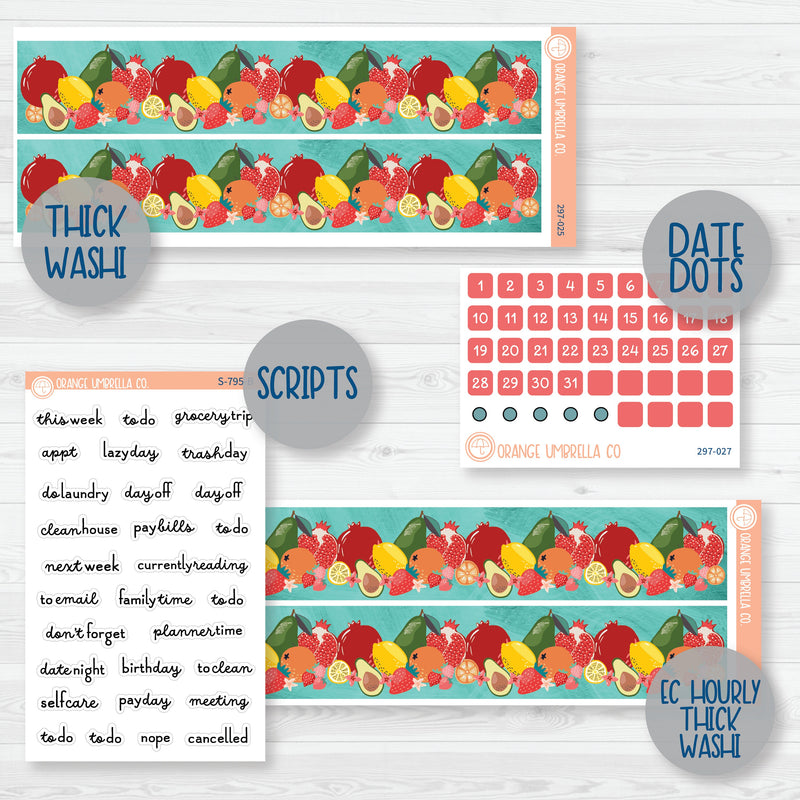 Fruit Basket | Weekly Add-On Planner Kit Stickers | 297-012