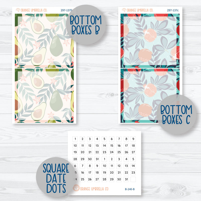 Fruit Basket | 7x9 Daily Duo Planner Kit Stickers | 297-131
