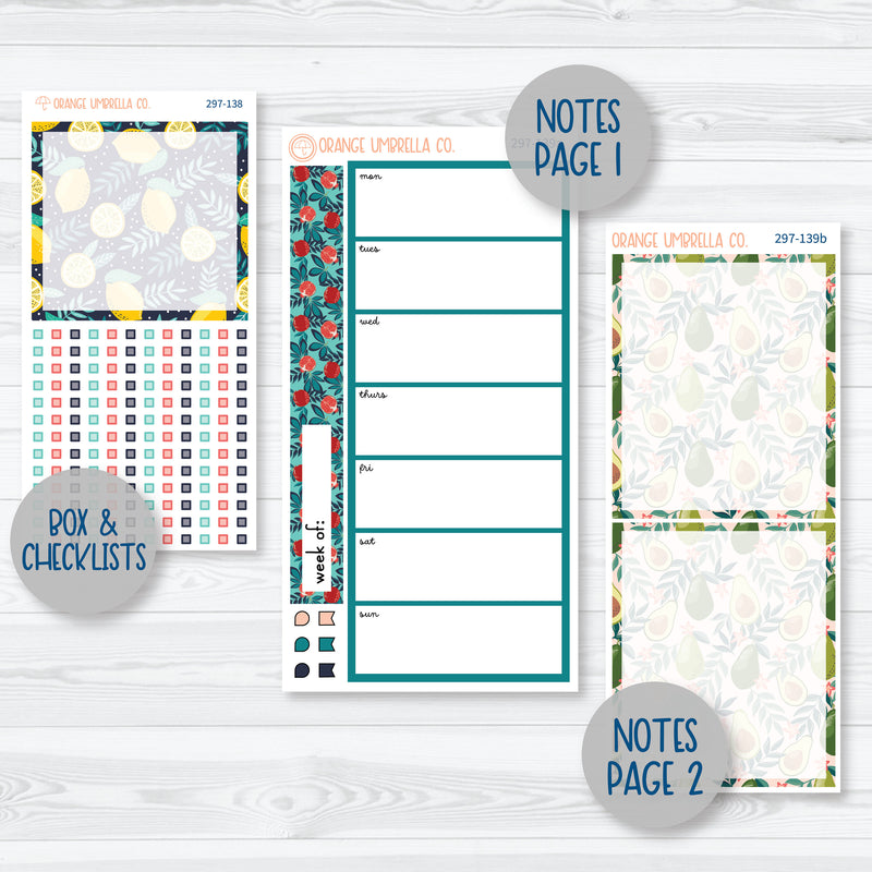 Fruit Basket | 7x9 Daily Duo Planner Kit Stickers | 297-131