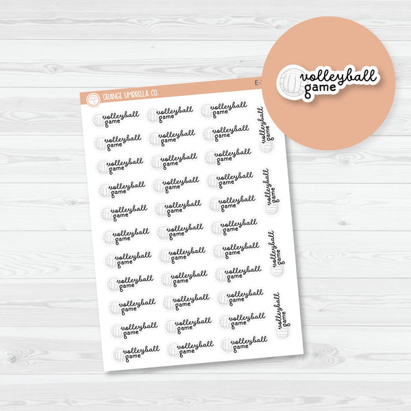 Volleyball Game Event Label Planner Stickers | F16 | E-274