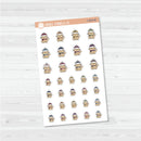 Winter Cat Spazz Icon Planner Stickers | I-419