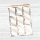 Side Bar Weekly Tracker Planner Stickers | F16 | B-677