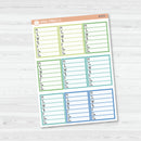 Side Bar Weekly Tracker Planner Stickers | F16 | B-678-B-681
