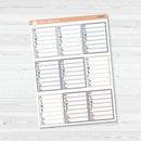 Side Bar Weekly Tracker Planner Stickers | F16 | B-682-B-685