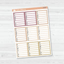 Side Bar Weekly Tracker Planner Stickers | F16 | B-682-B-685