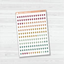 Birthday Balloon Date Dots | 5 Months Planner Stickers | B-686