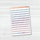 Birthday Balloon Date Dots | 5 Months Planner Stickers | B-686