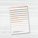 Birthday Balloon Date Dots | 5 Months Planner Stickers | B-686