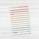 Birthday Balloon Date Dots | Clear Matte | 5 Months Planner Stickers | B-686-CM