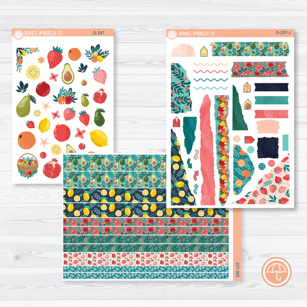 Fruit Basket | Kit Deco Journaling Planner Stickers | D-297