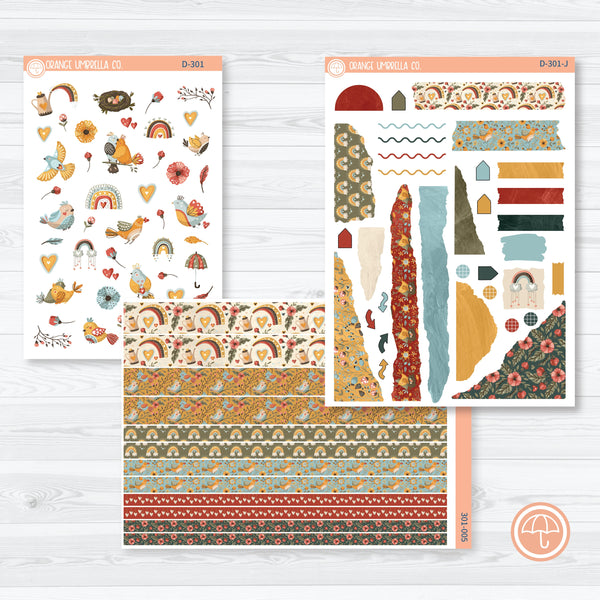 Tweetheart | Valentine's Day Kit Deco Journaling Planner Stickers | D-301
