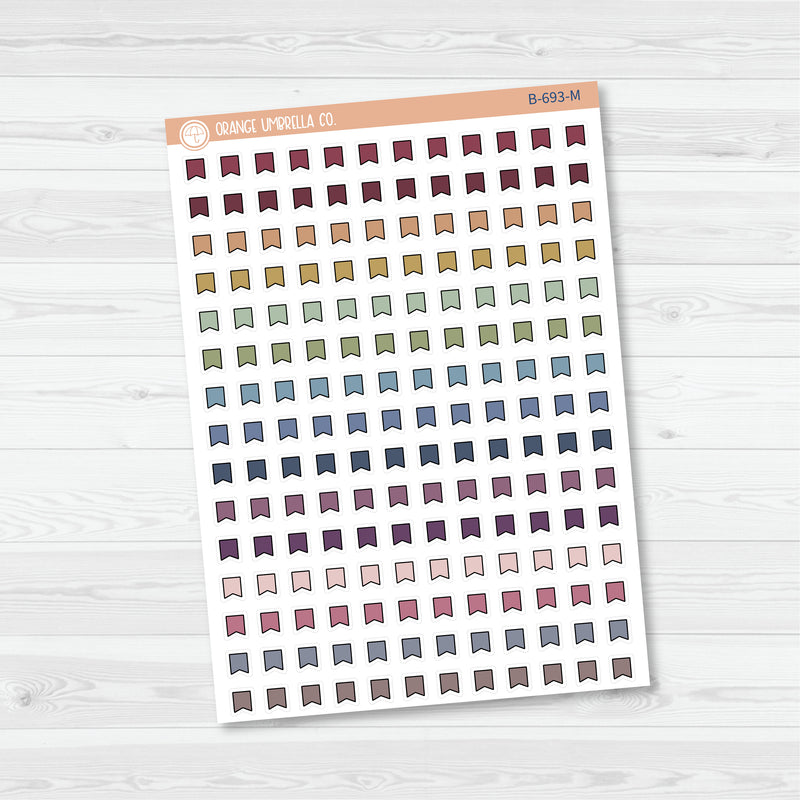 Tiny Flag Planner Stickers from Kits | B-693