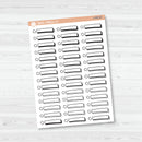 Check List Hand Doodled Label Planner Stickers | L-492