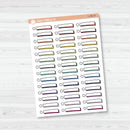 Check List Hand Doodled Label Planner Stickers | L-492