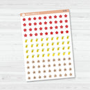 Yearly Themed Date Dots | 3 Months Holiday Planner Stickers | B-689-692