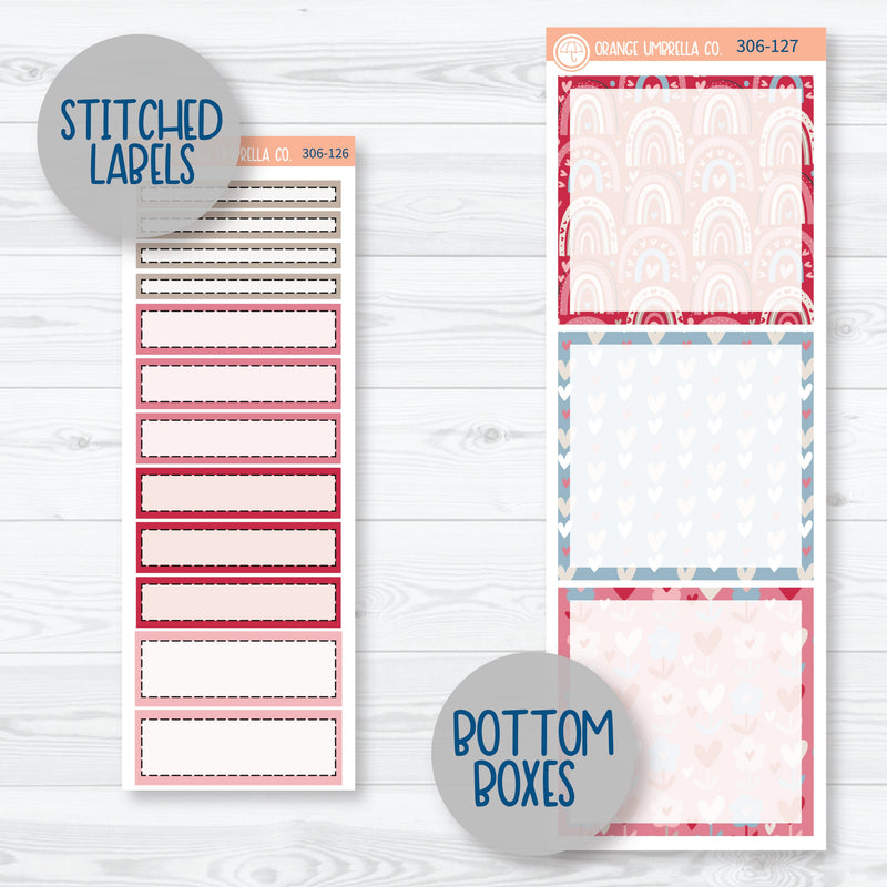 Lovestruck | Valentine's Day A5 Daily Duo Planner Kit Stickers | 306-121