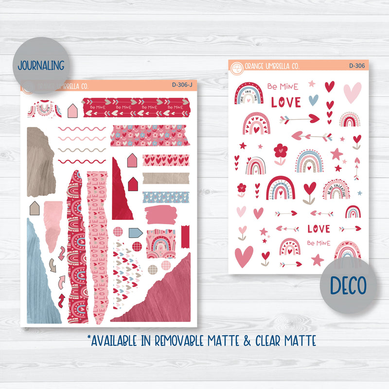 Lovestruck | Valentine's Day Kit Deco Journaling Planner Stickers | D-306