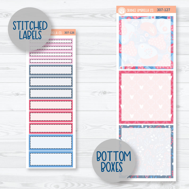 Flirty | Valentine's Day A5 Daily Duo Planner Kit Stickers | 307-121